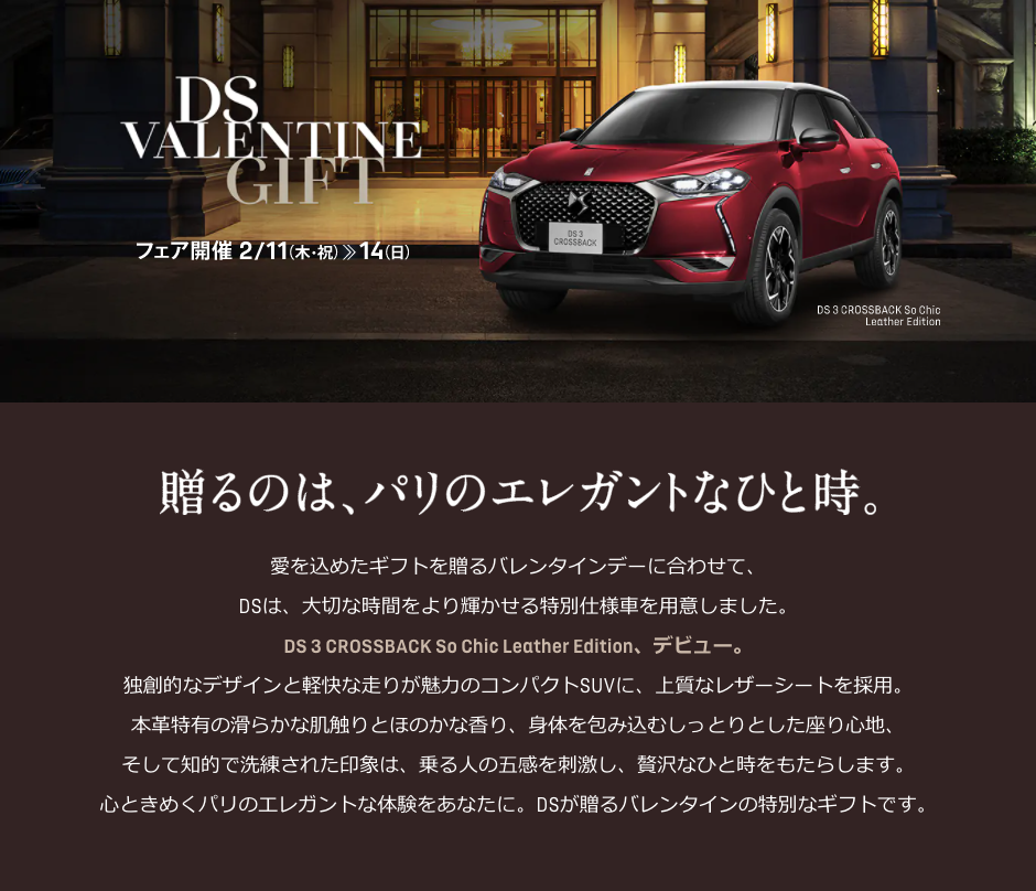 DS　VALENTINE　GIFT　フェア